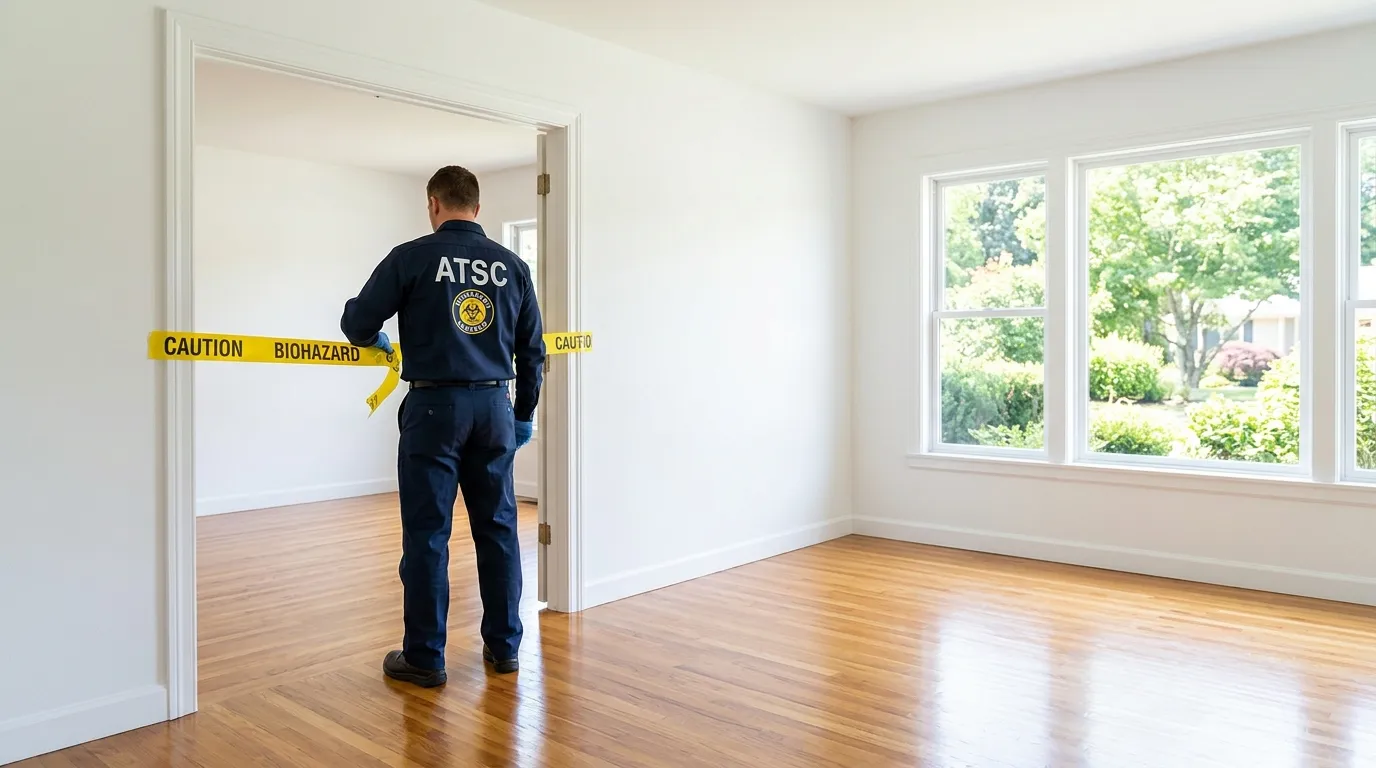 Certified biohazard cleanup crew performing Decomposition Cleanup in Cedar Hill